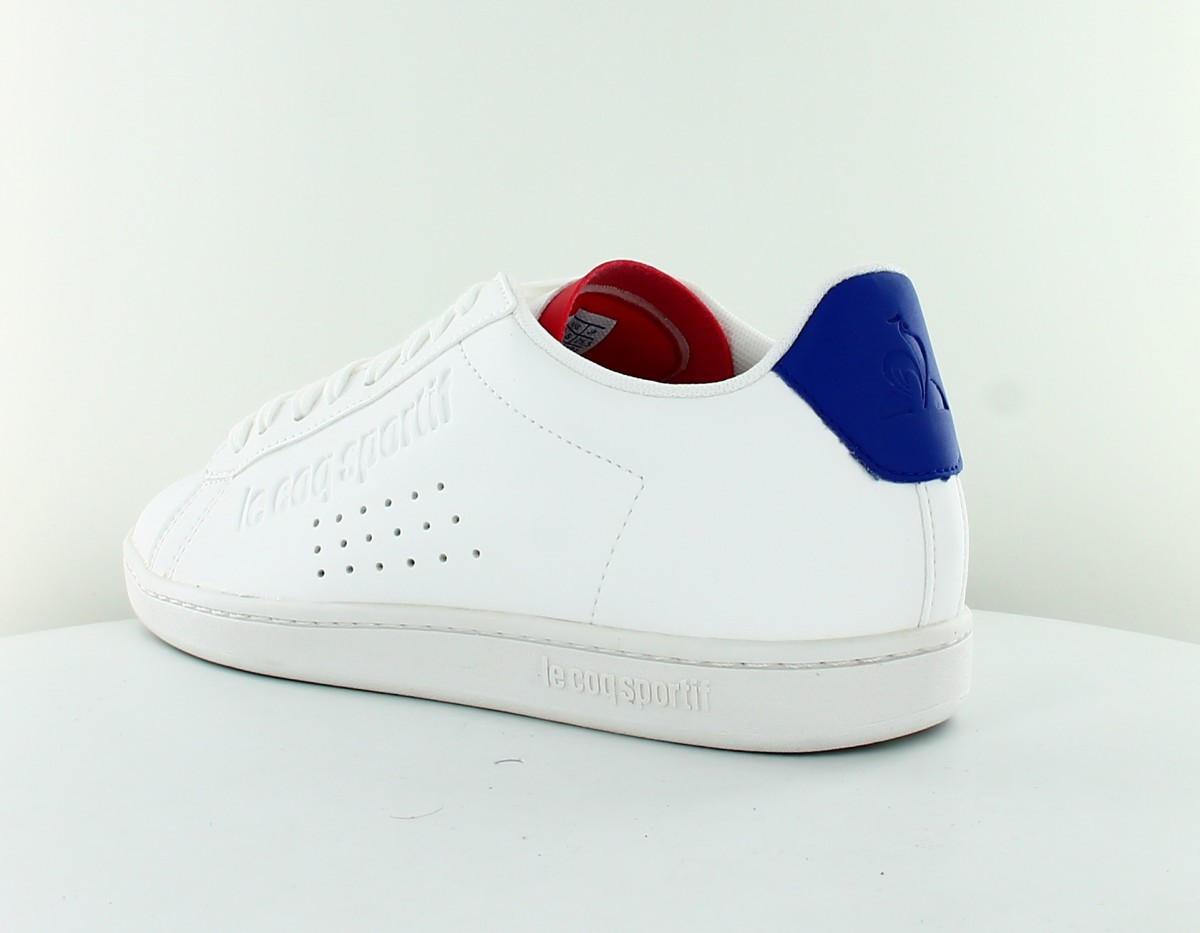 Lecoqsportif Courtset bbr blanc bleu rouge