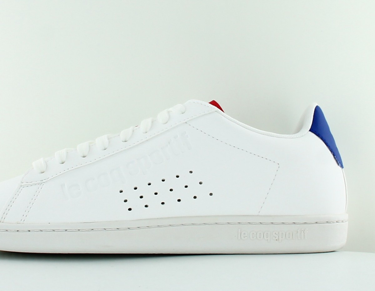 Lecoqsportif Courtset bbr blanc bleu rouge