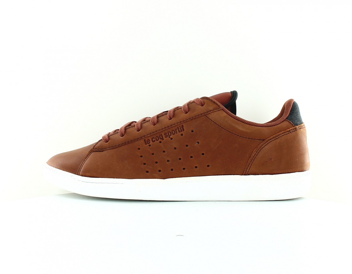 Lecoqsportif Courtstar winter leather marron noir blanc bleu rouge