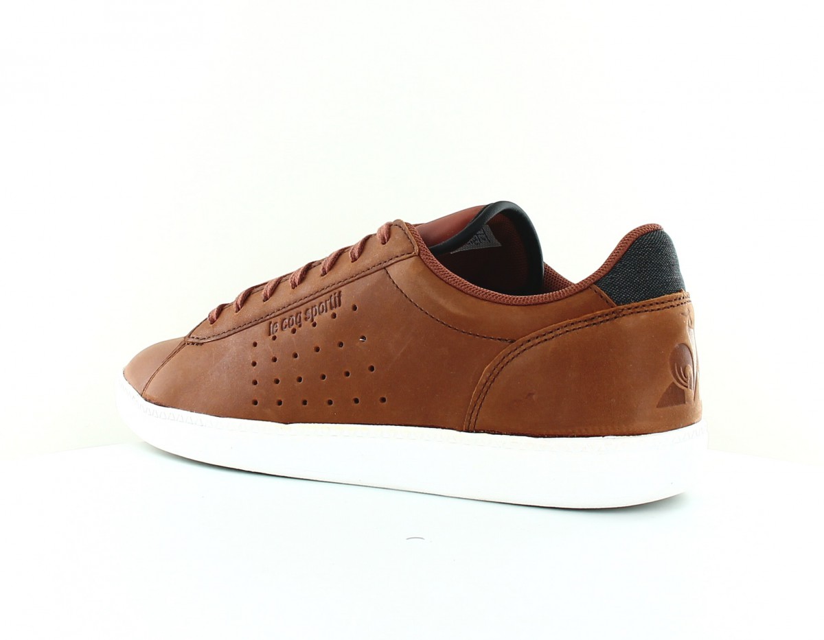 Lecoqsportif Courtstar winter leather marron noir blanc bleu rouge