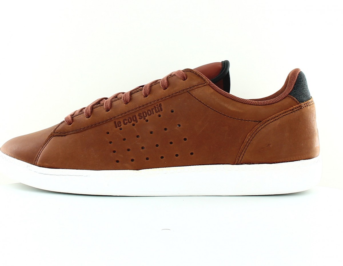 Lecoqsportif Courtstar winter leather marron noir blanc bleu rouge