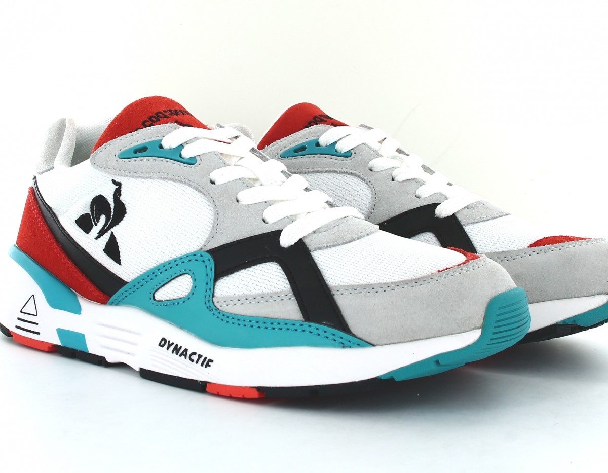 Lecoqsportif Lcs r850 blanc noir turquoise orange