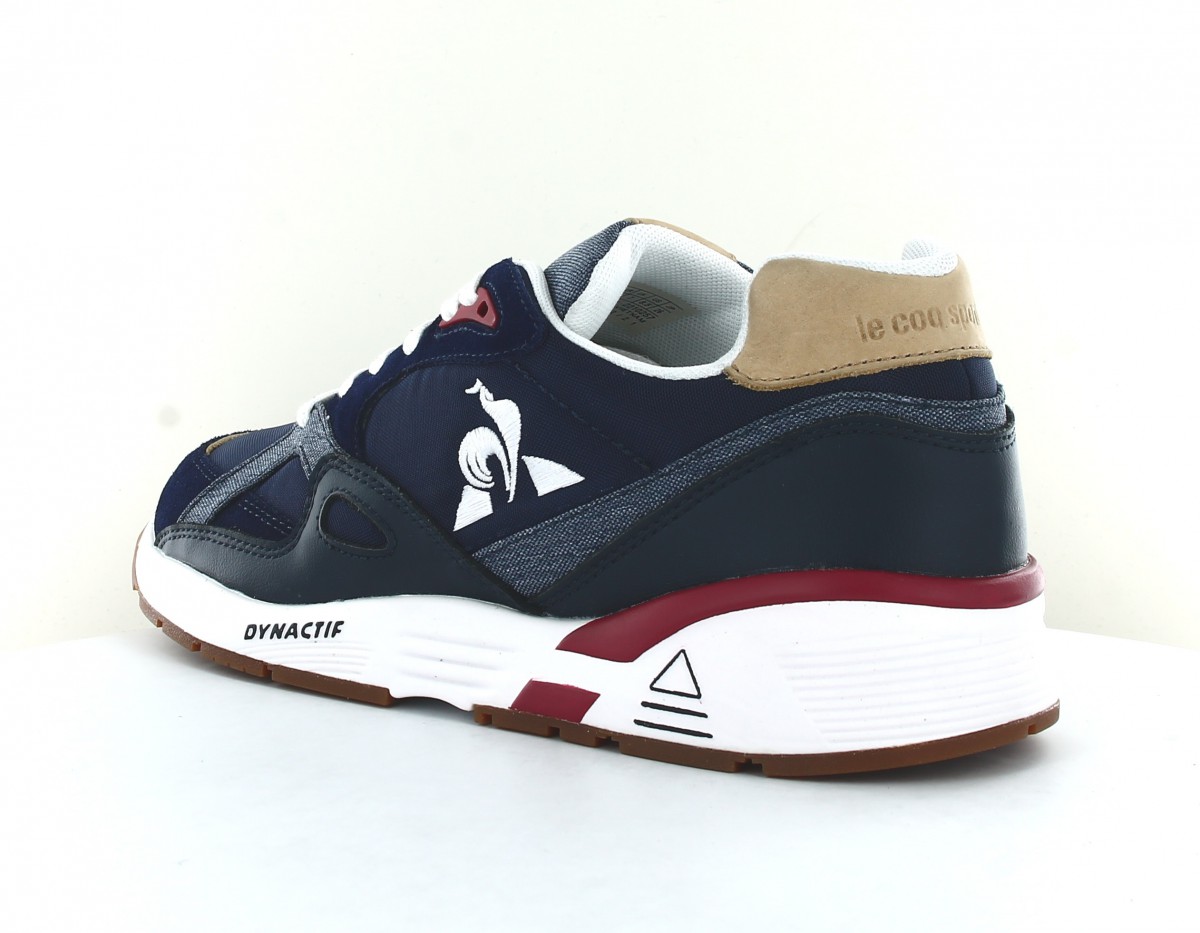 Lecoqsportif Lcs r850 premium bleu marine beige bordeaux