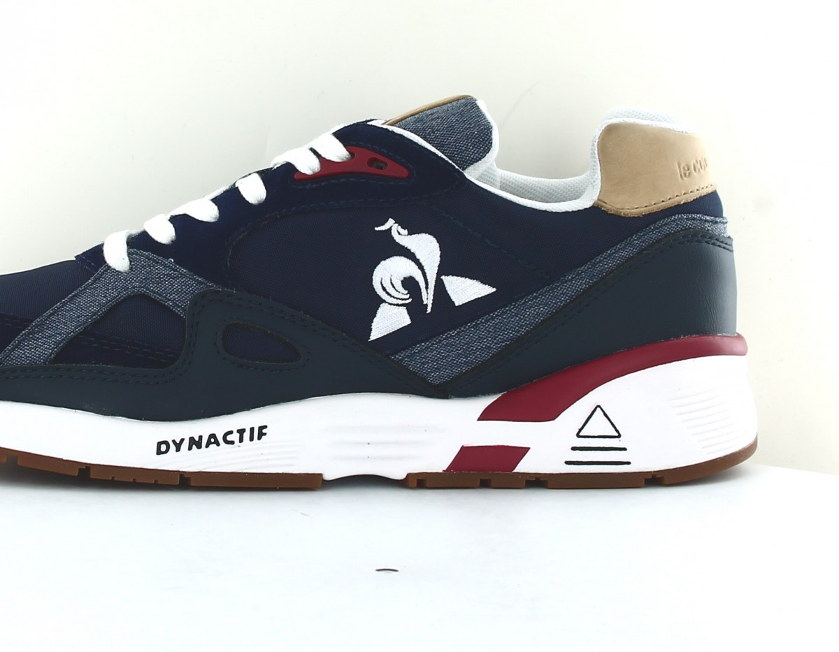 Lecoqsportif Lcs r850 premium bleu marine beige bordeaux