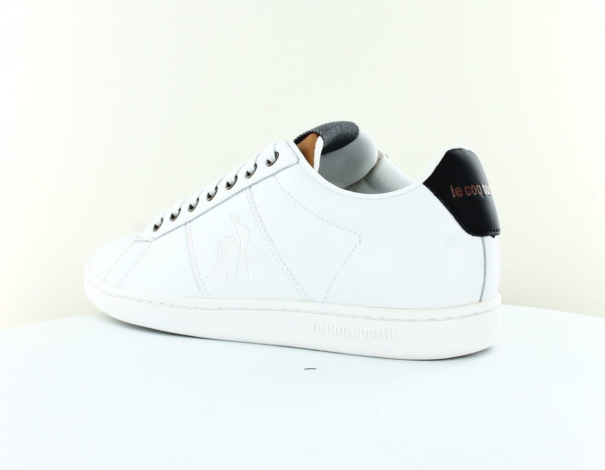 Lecoqsportif Master court denim blanc blanc noir marron