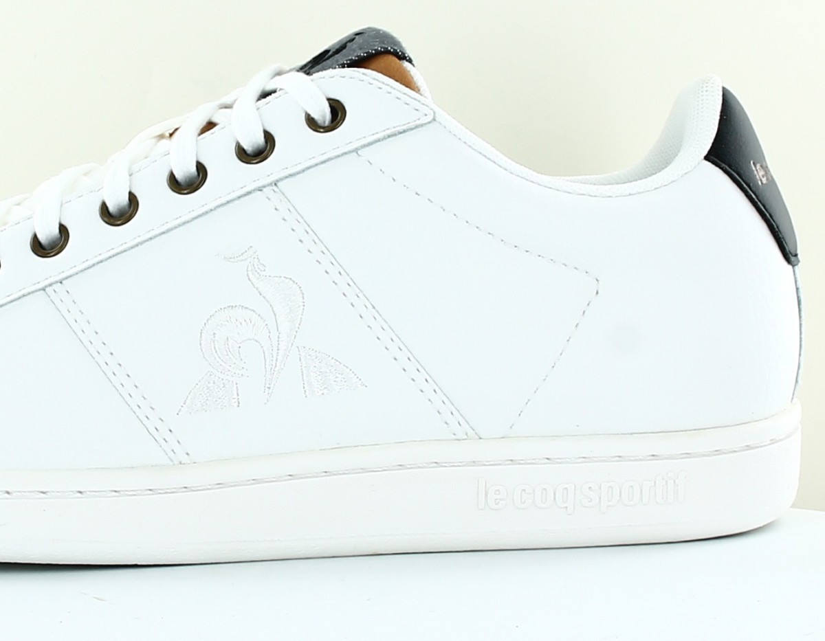 Lecoqsportif Master court denim blanc blanc noir marron