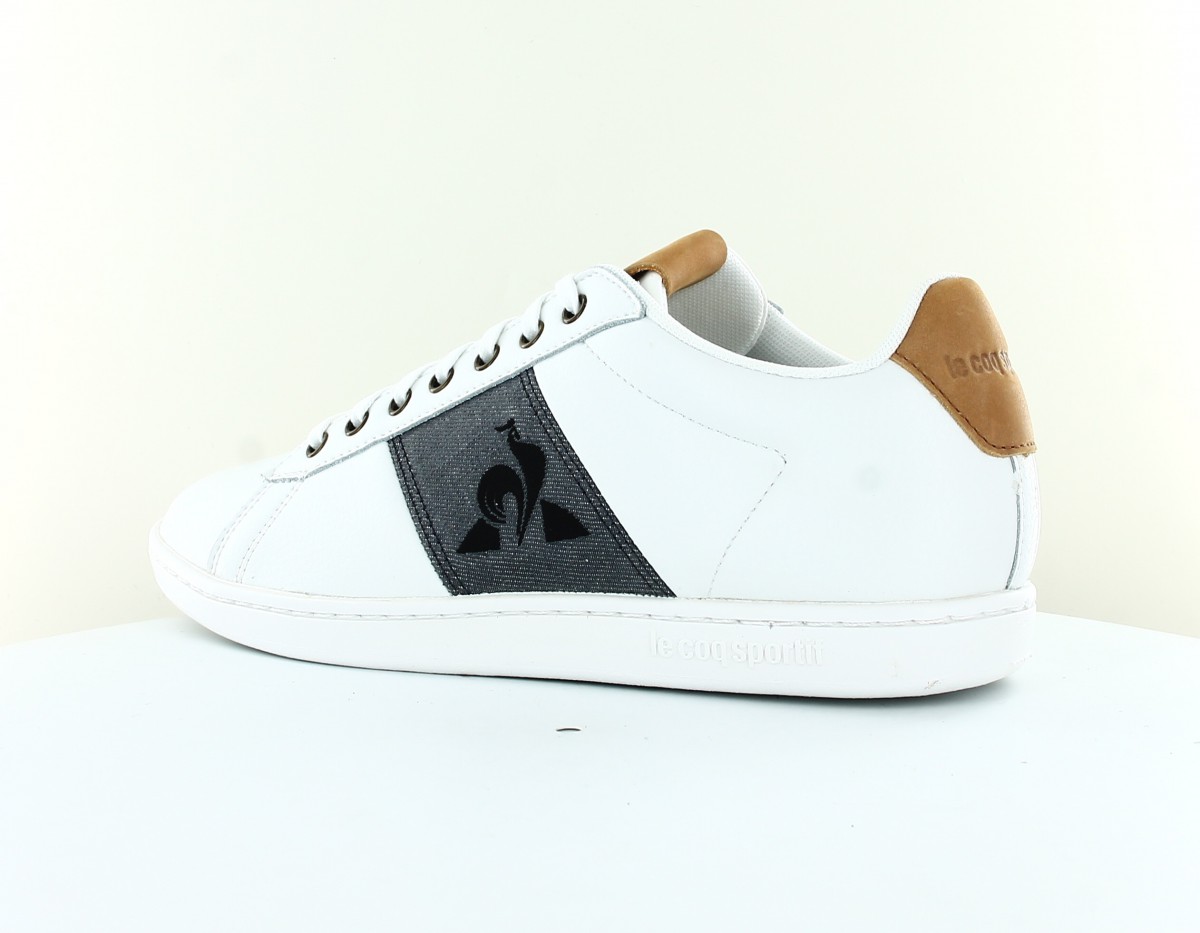 Lecoqsportif Master court denim blanc gris noir marron