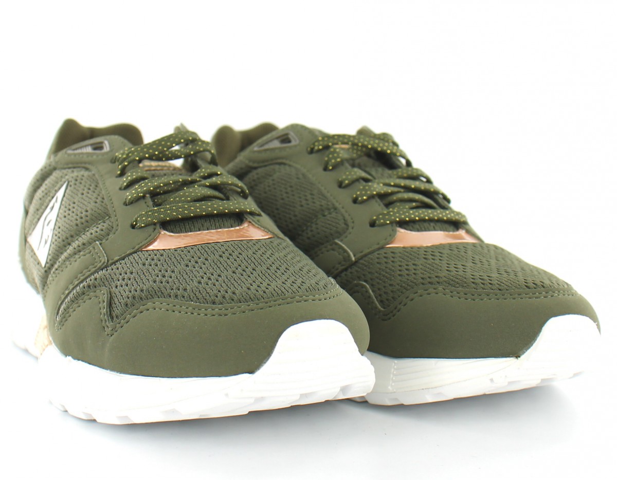 Lecoqsportif Omega x Metallic vert-kaki-rose