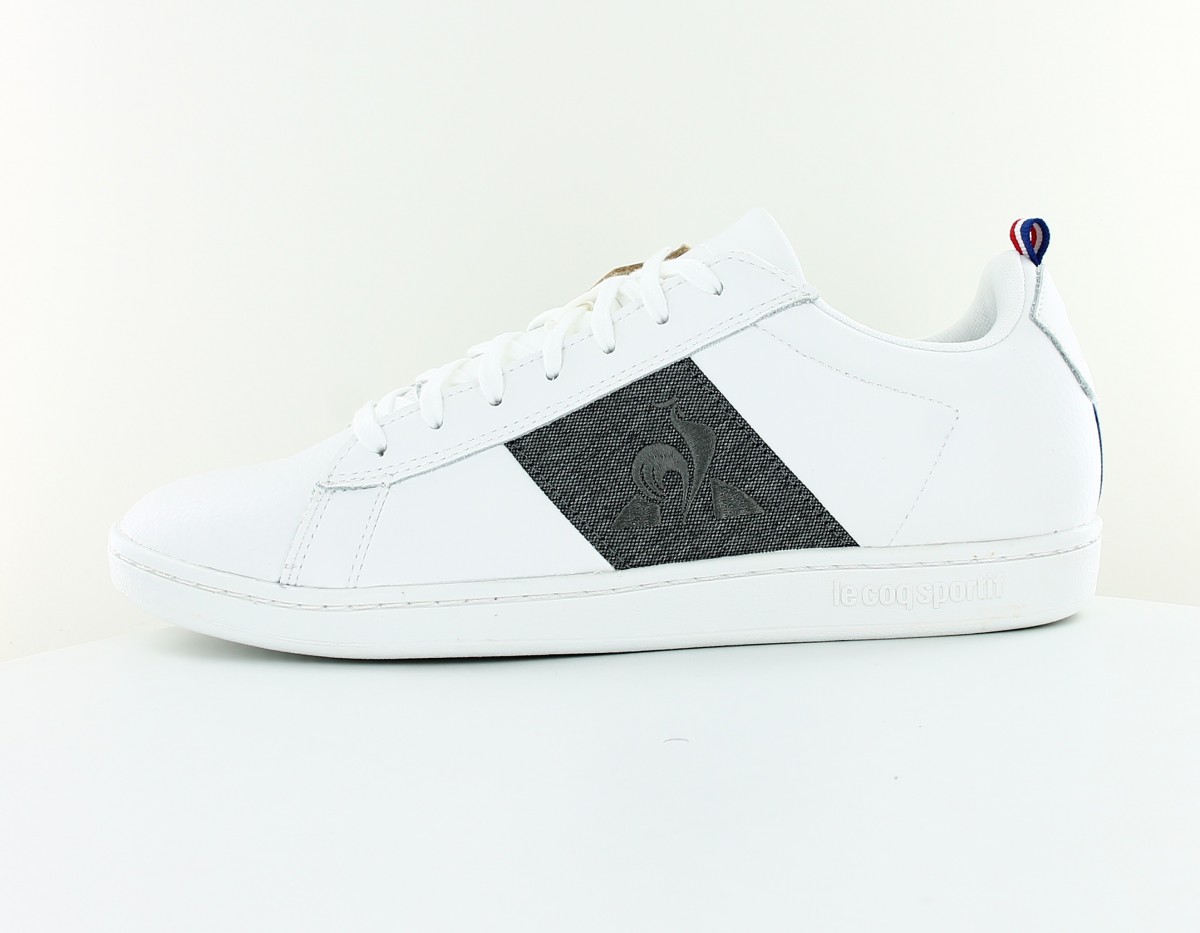 Lecoqsportif Courtclassic strap blanc gris