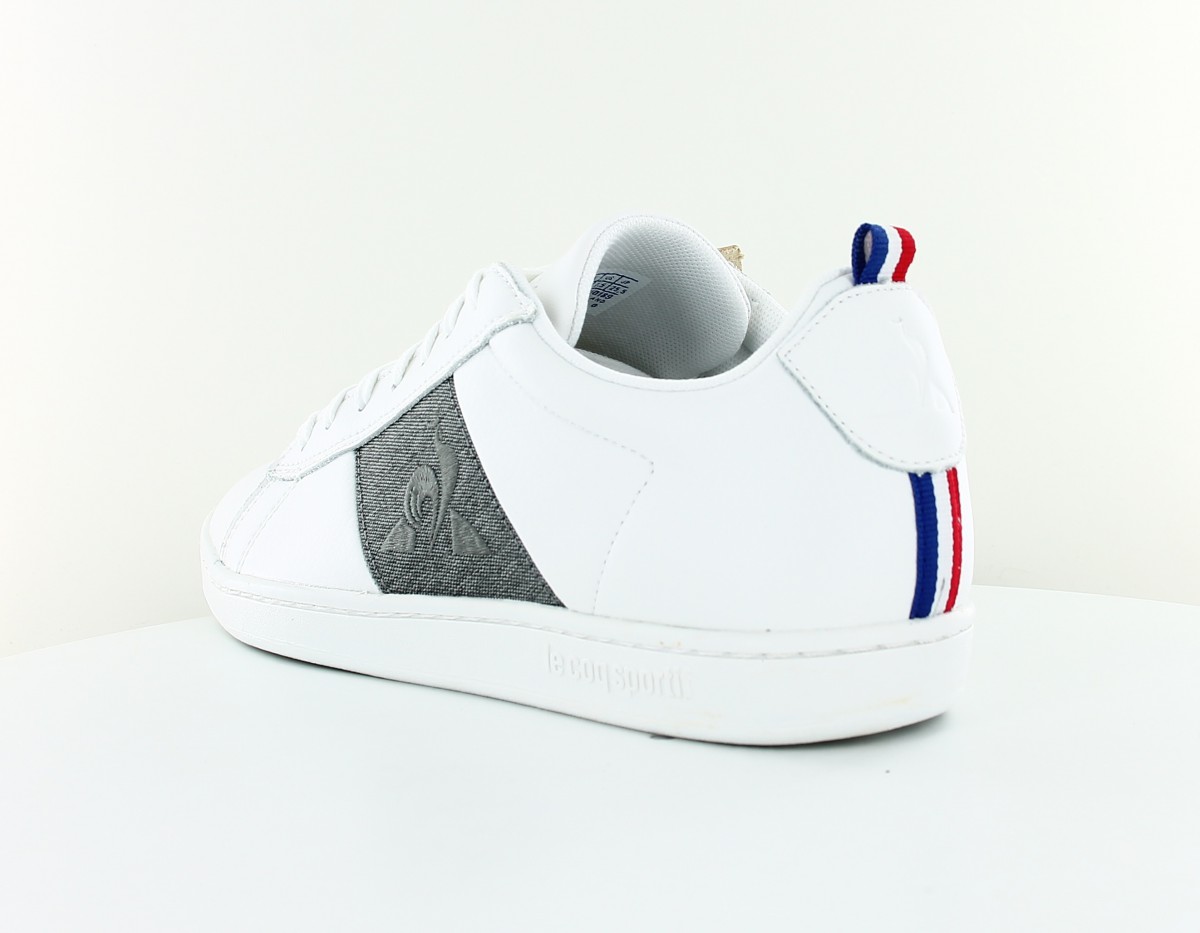 Lecoqsportif Courtclassic strap blanc gris