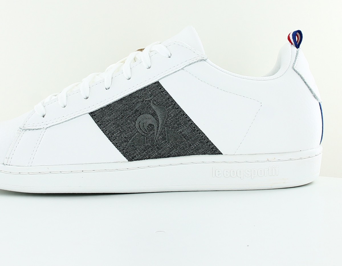 Lecoqsportif Courtclassic strap blanc gris