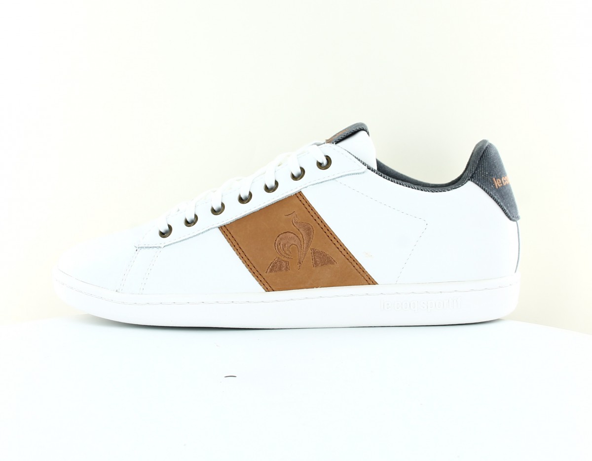 Lecoqsportif Master court denim blanc marron gris