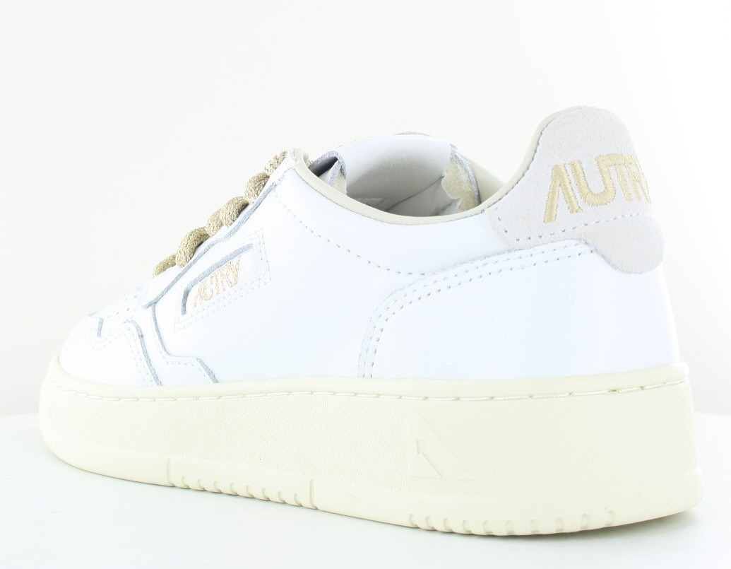 Autry Medalist bicolore blanc or beige