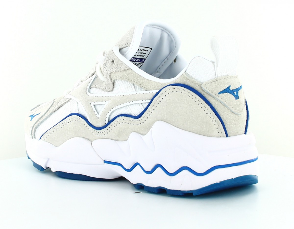 Mizuno Wave rider 1 premium blanc beige bleu