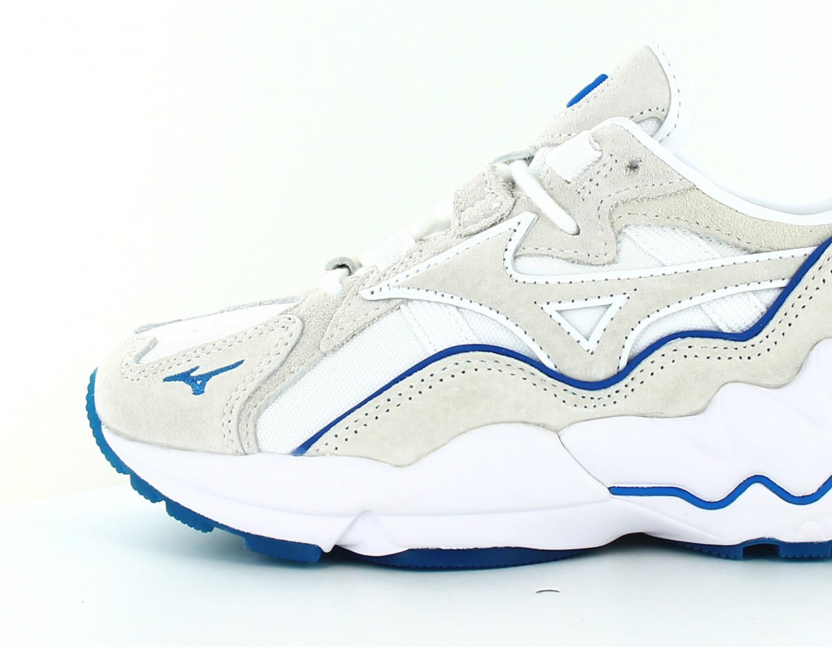 Mizuno Wave rider 1 premium blanc beige bleu