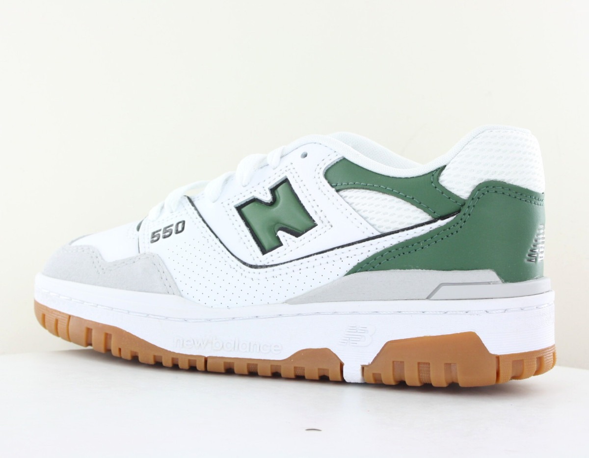 New Balance 550 blanc vert gomme