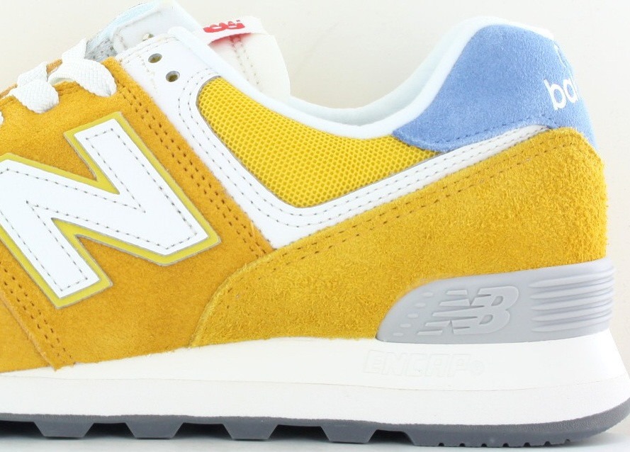 New Balance 574 jaune blanc bleu