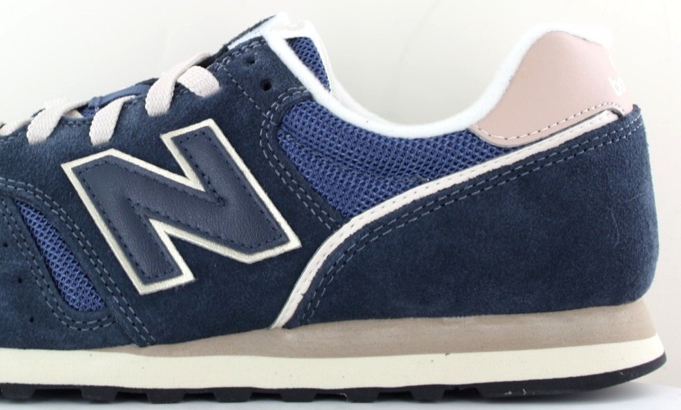 New Balance 373 bleu marine beige rose