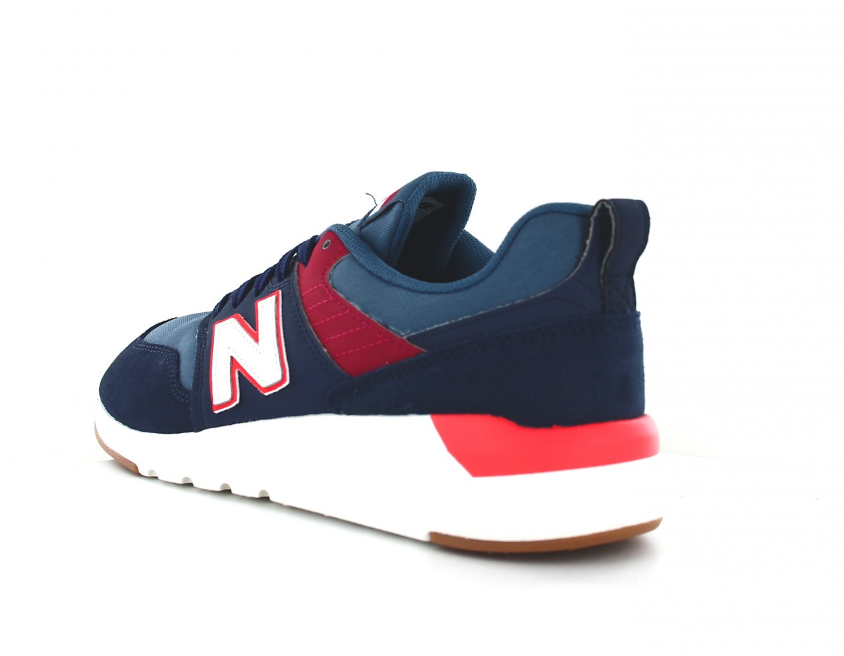 New Balance 009 bleu marine orange rouge