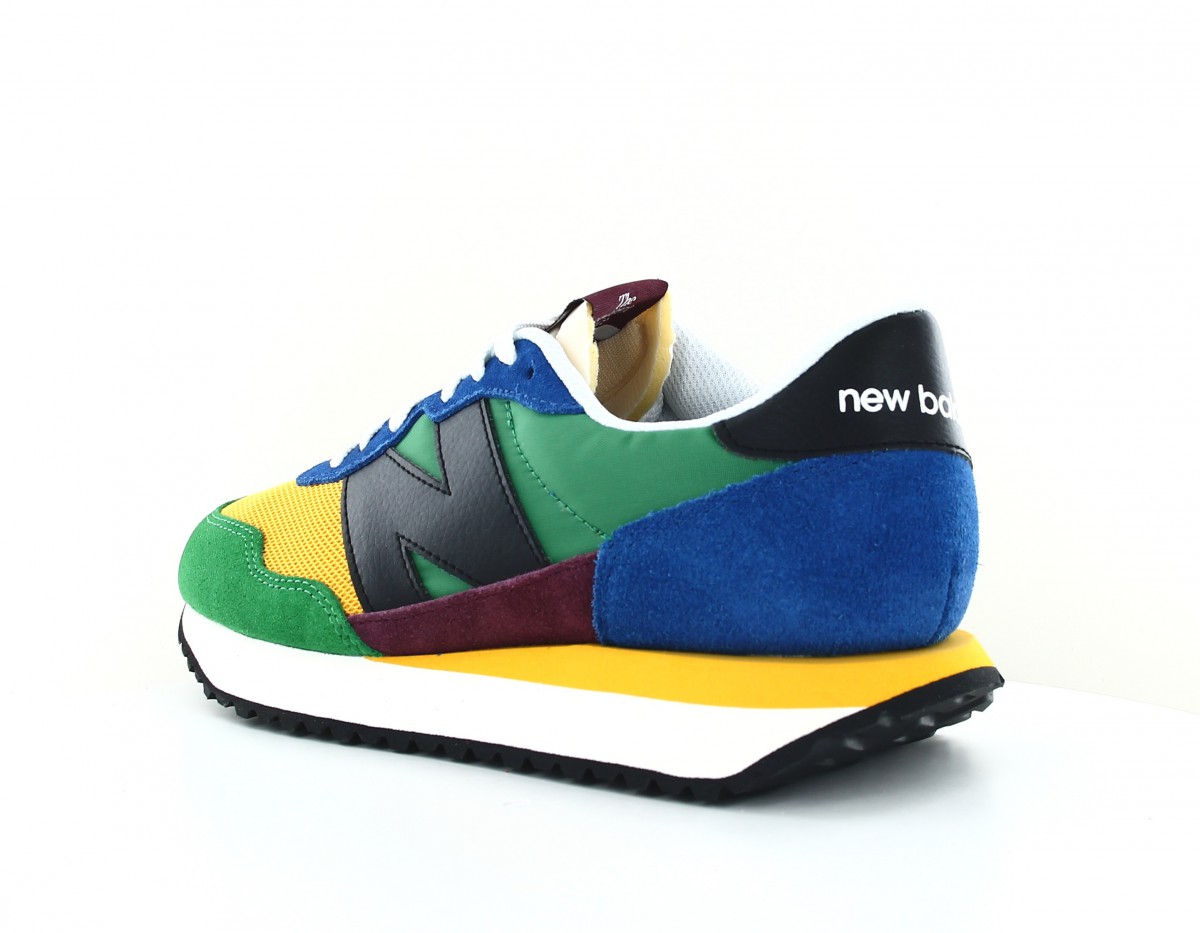 New Balance 237 jaune noir vert bleu