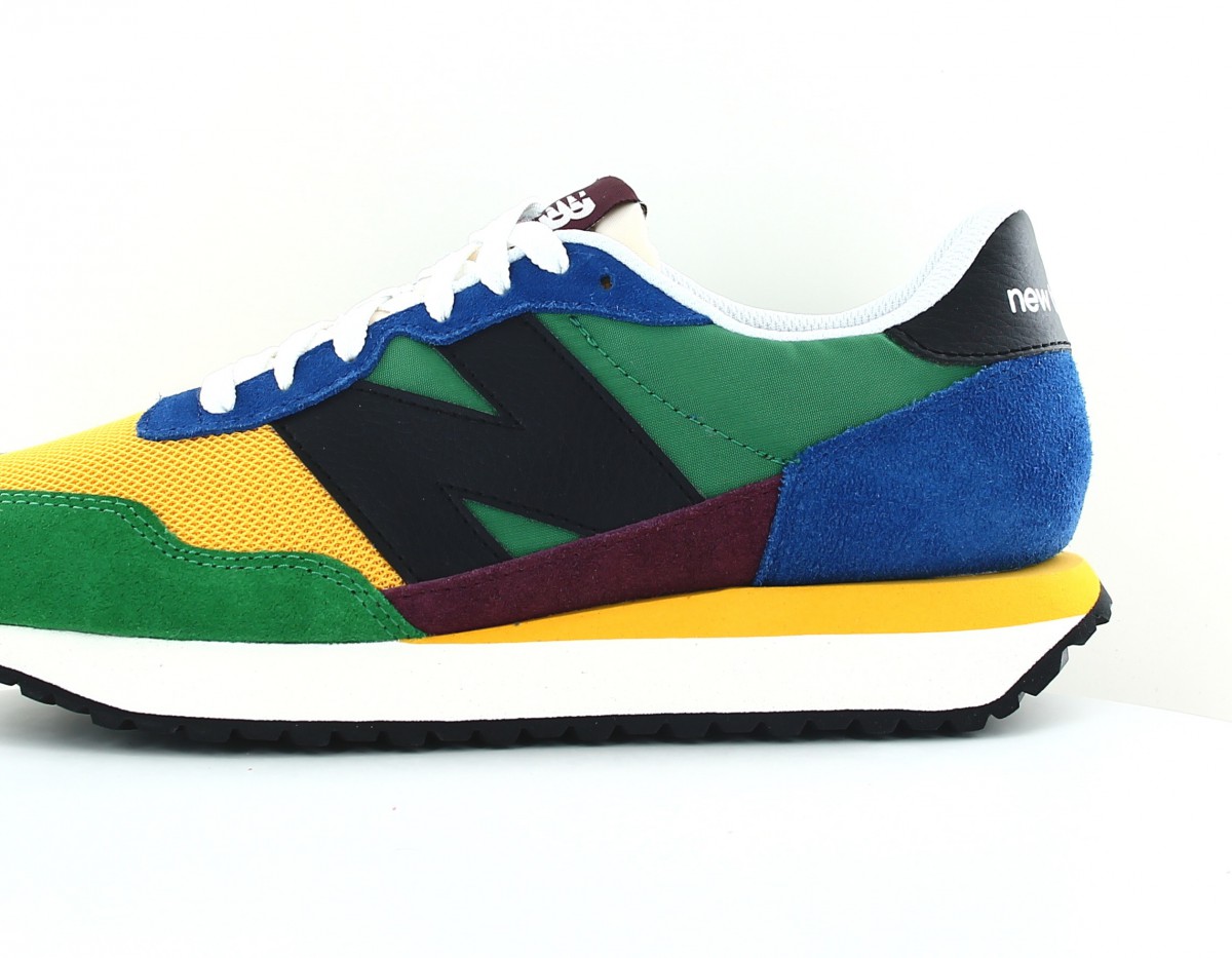 New Balance 237 jaune noir vert bleu