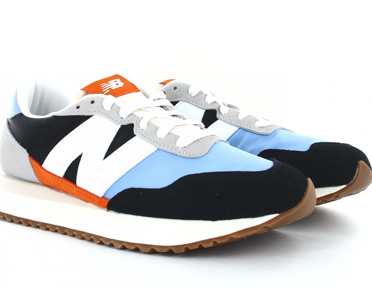 New Balance 237 noir blanc bleu ciel orange gris