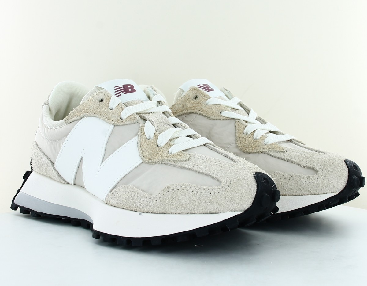 New Balance 327 beige blanc noir