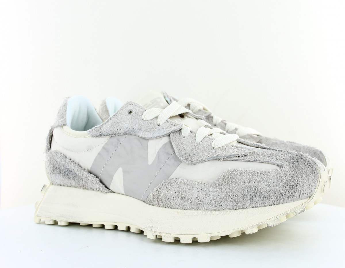 New Balance 327 beige gris blanc