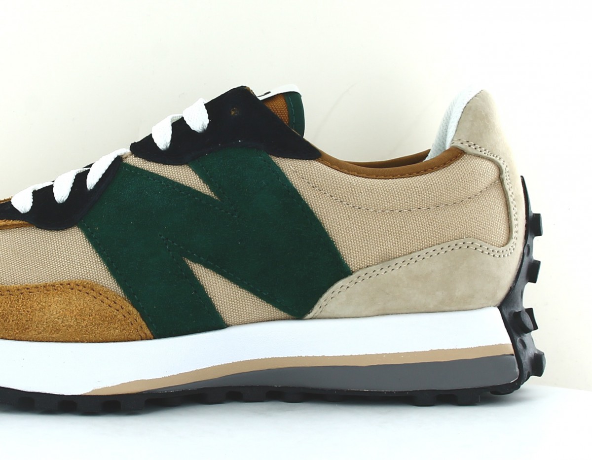 New Balance 327 beige vert moutarde