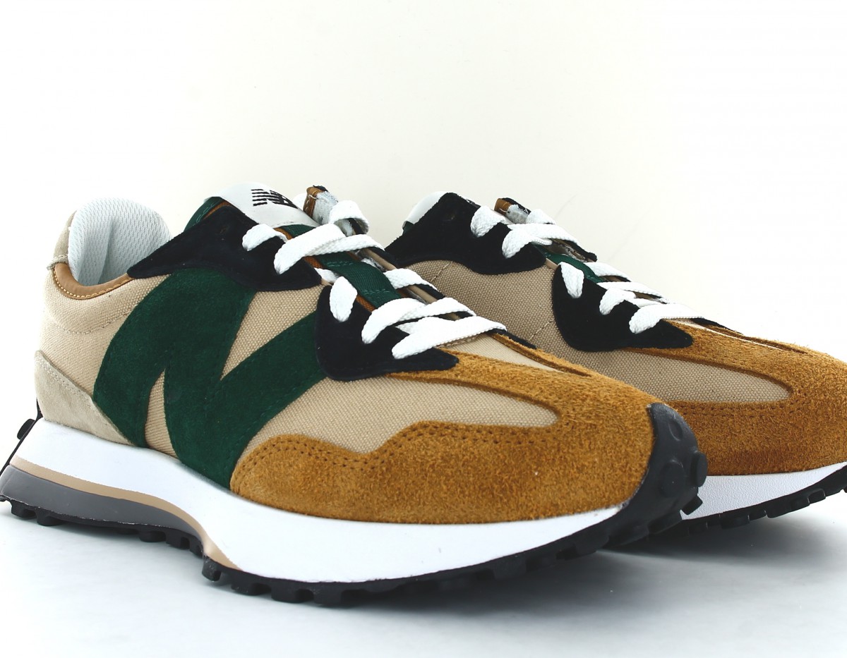 New Balance 327 beige vert moutarde