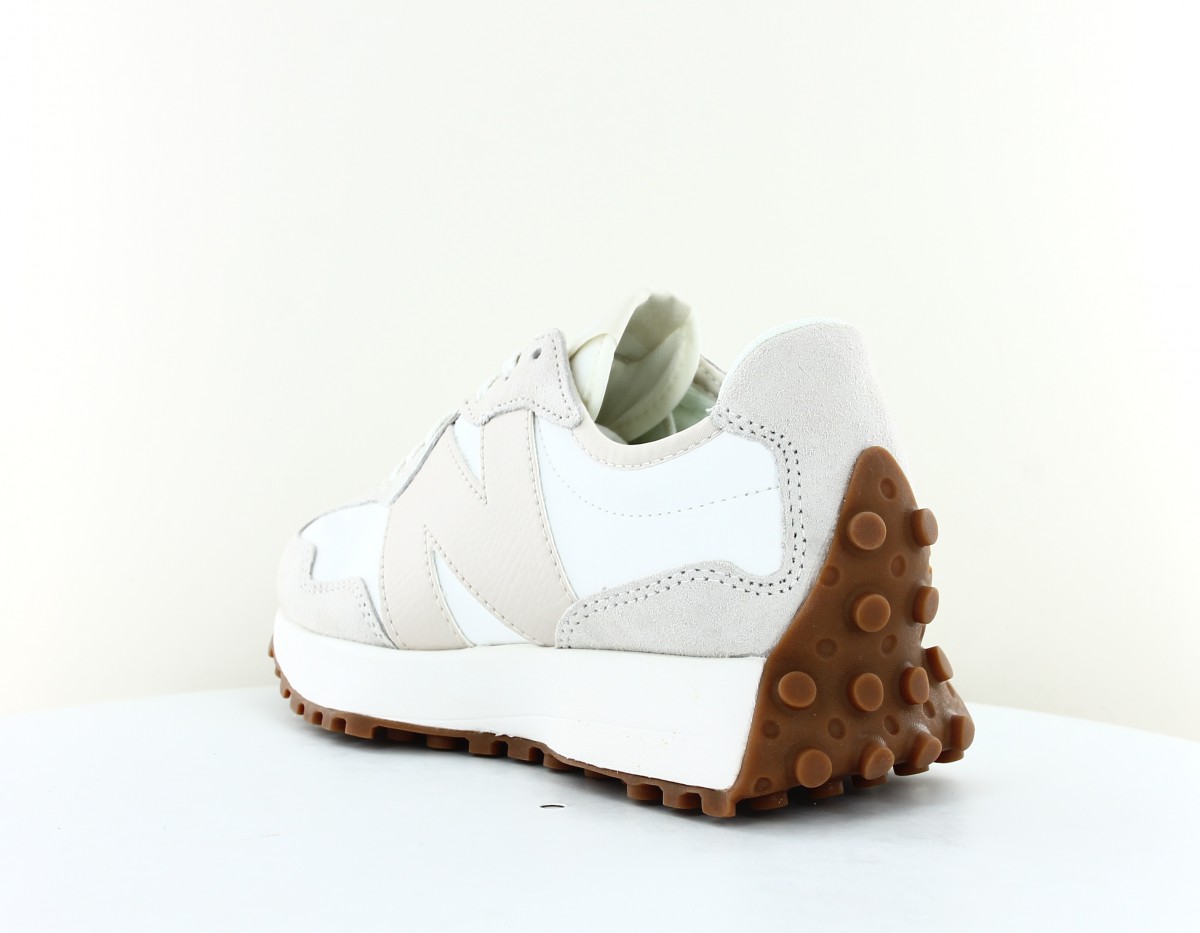 New Balance 327 blanc beige gomme