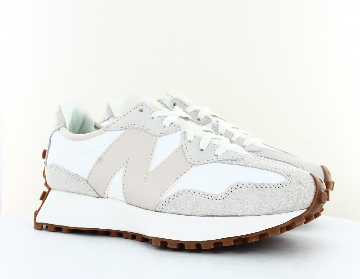 New Balance 327 blanc beige gomme