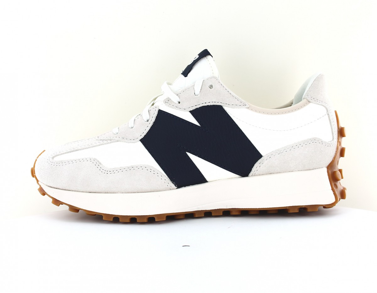 New Balance 327 beige bleu marine blanc gomme