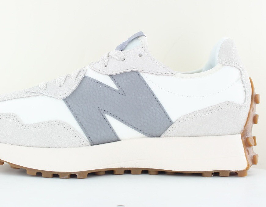 New Balance 327 gris blanc gomme