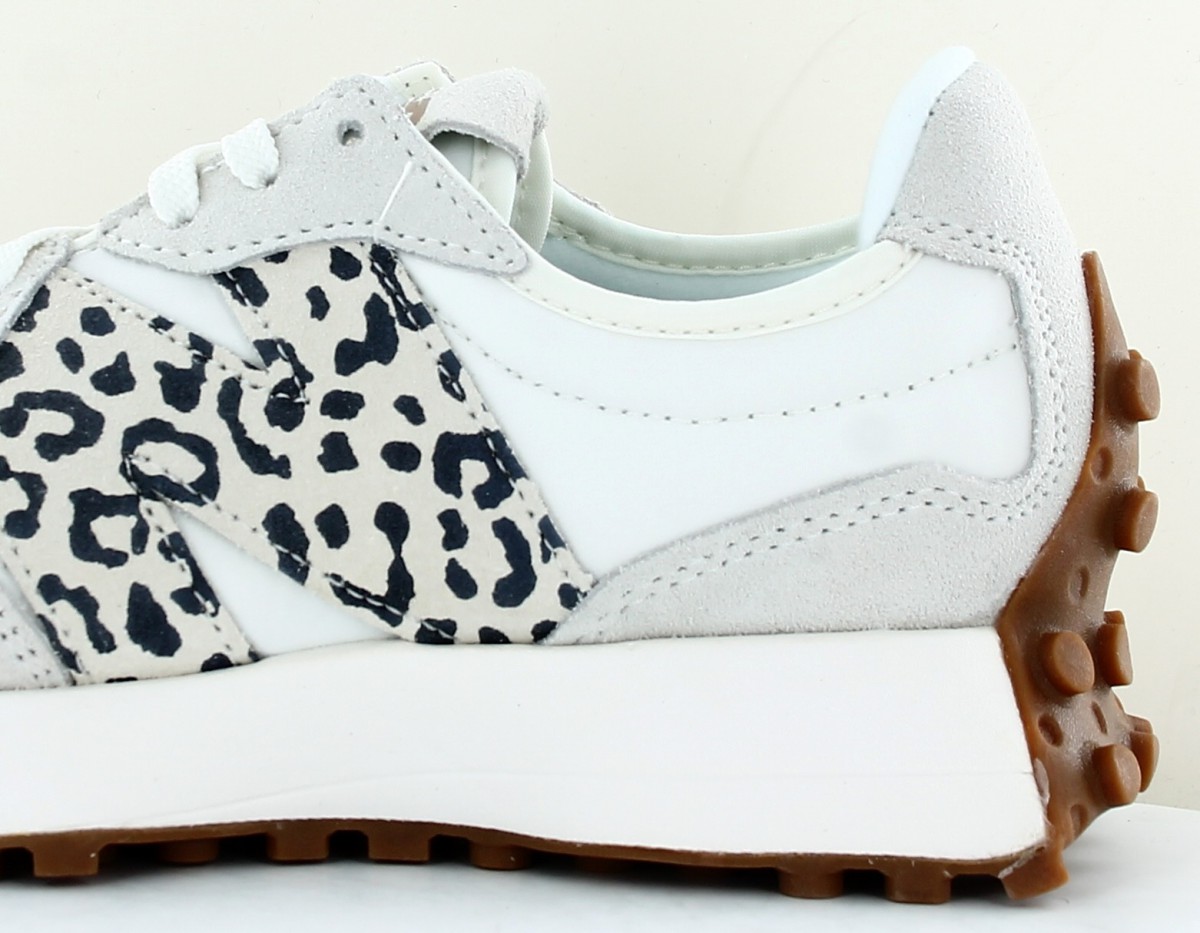 New Balance 327 blanc leopard