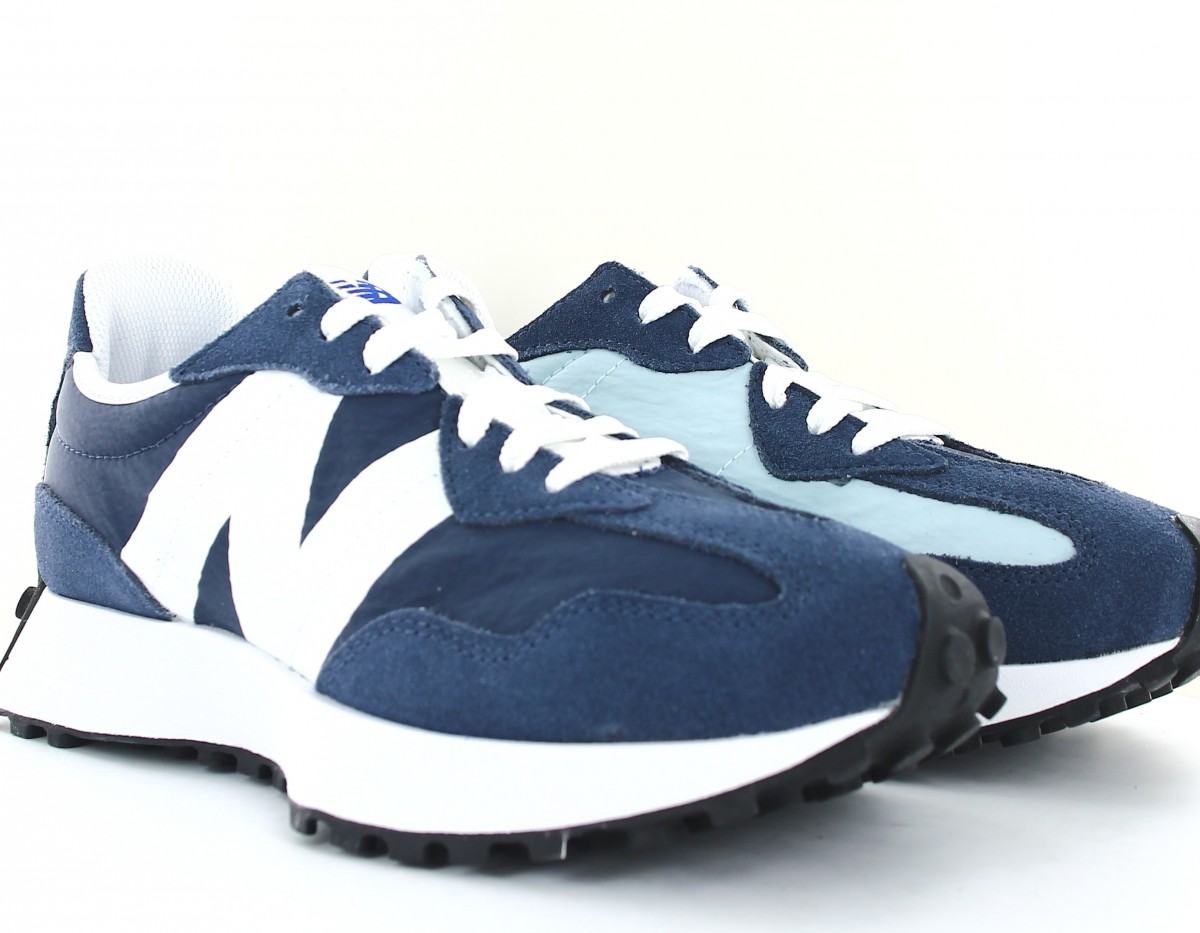 New Balance 327 bleu marine bleu ciel blanc