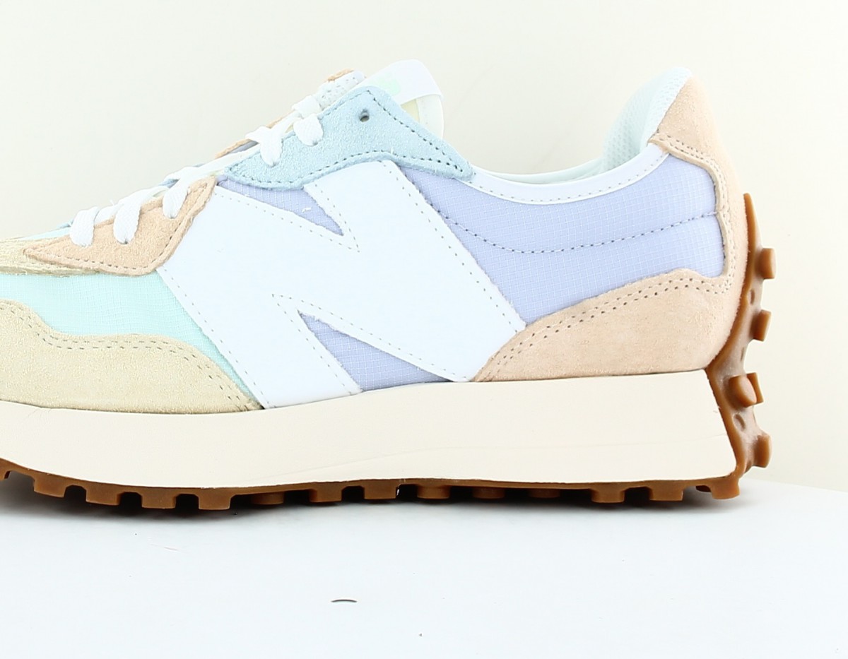 New Balance 327 multicolor pastel blanc