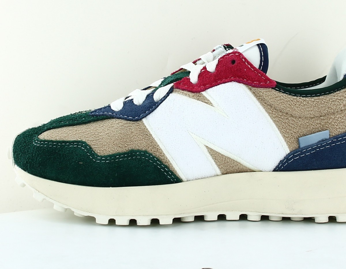 New Balance 327 serviette eponge beige vert bleu