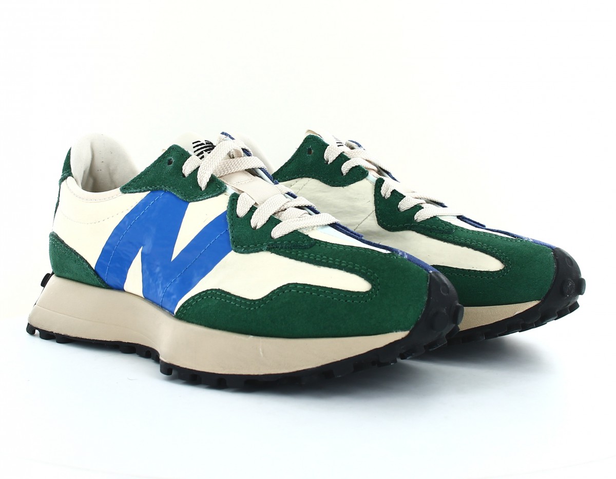 New Balance 327 vintage worn pack vert forest bleu ciel rouge