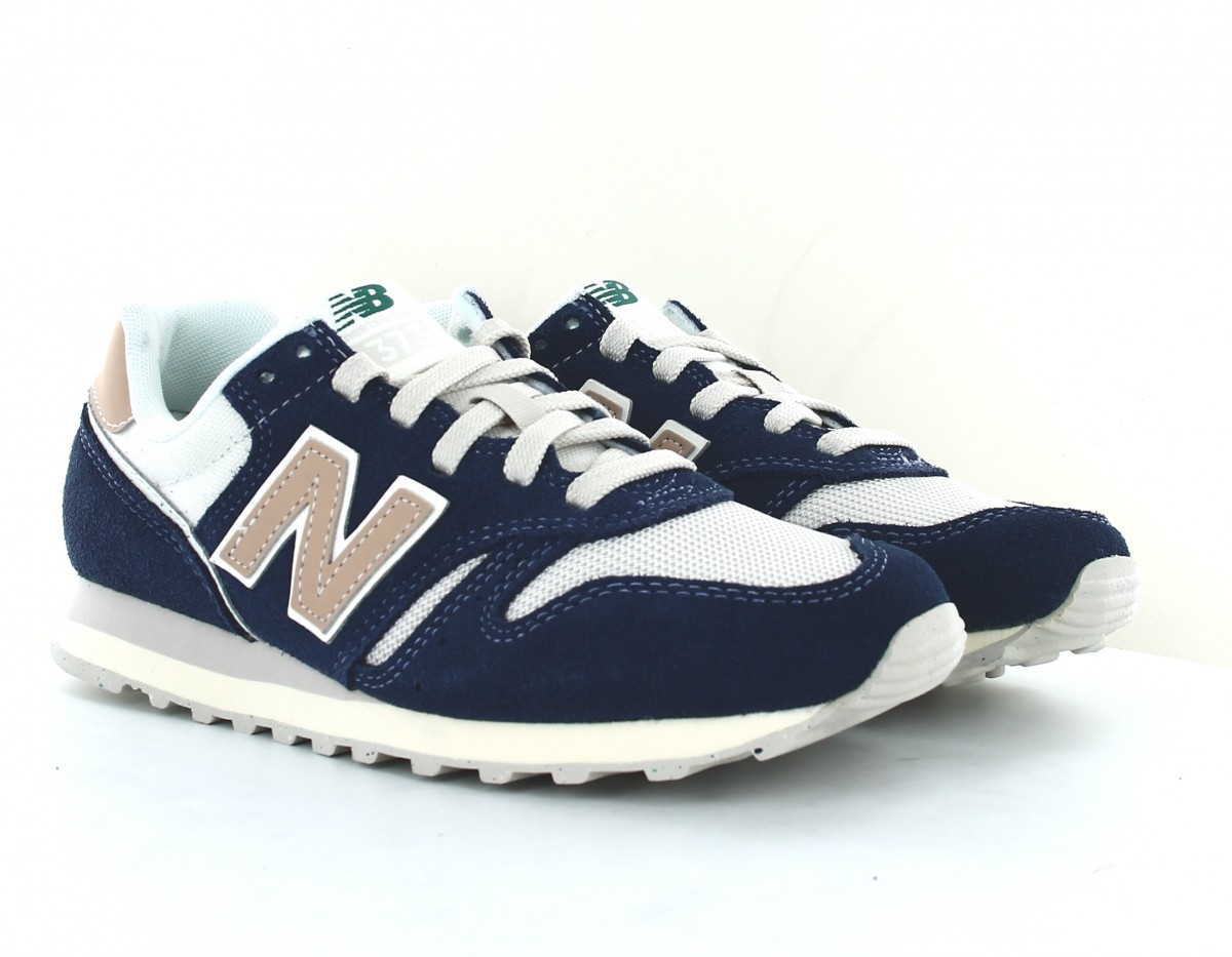 New Balance 373 femme bleu marine beige