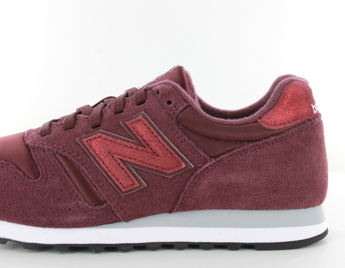 New Balance 373 femme suede bordeaux-blanc