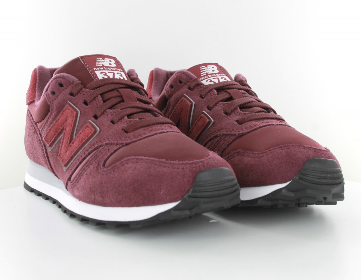 New Balance 373 femme suede bordeaux-blanc