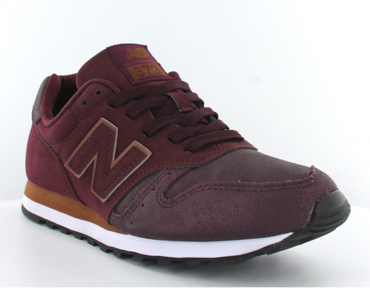 New Balance 373 Femme Cuir Bordeaux