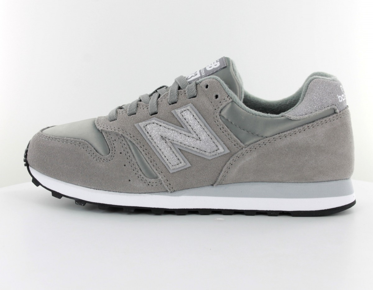 New Balance 373 femme suede gris-blanc