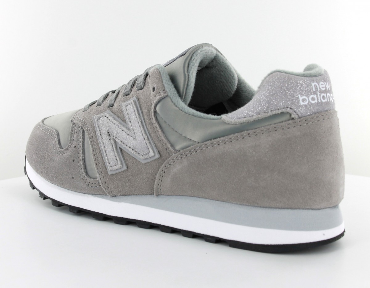 New Balance 373 femme suede gris-blanc