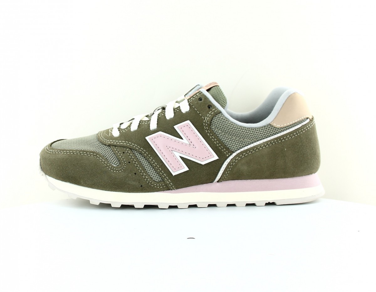 New Balance 373 femme kaki rose beige