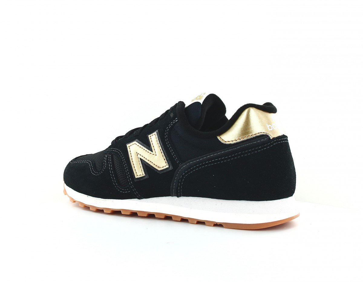 New Balance 373 femme suede noir or