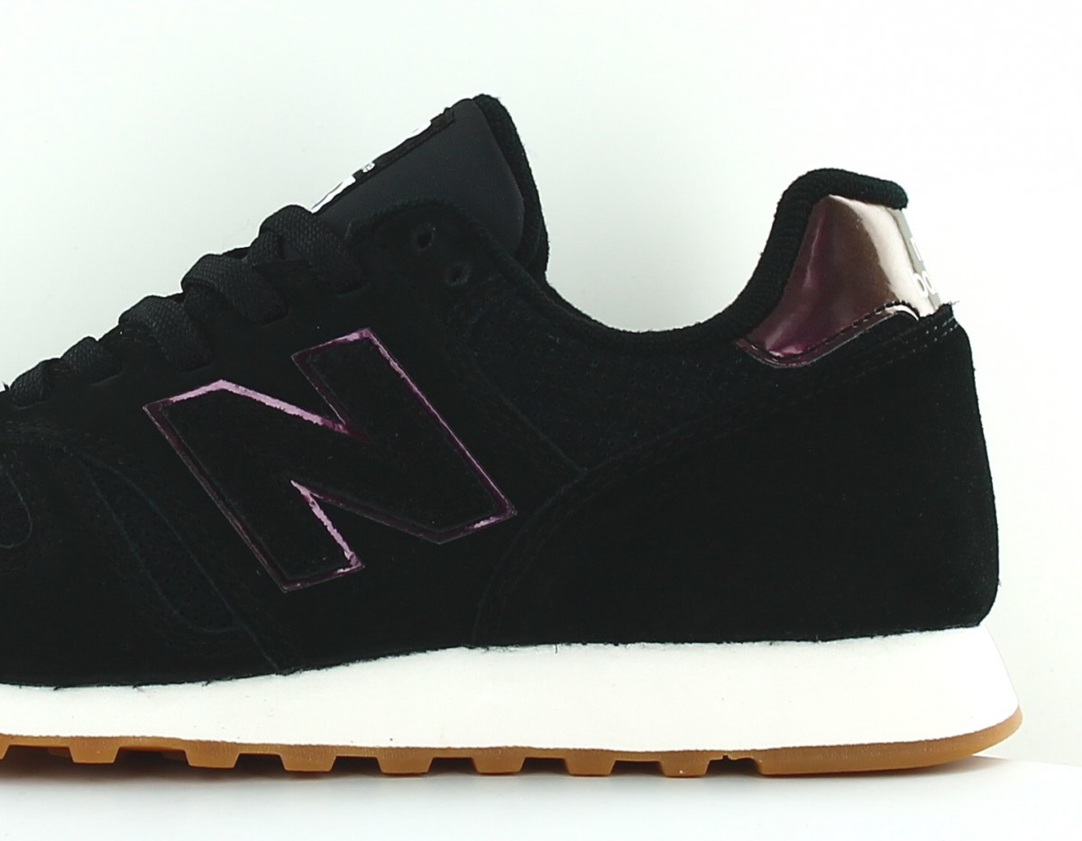 New Balance 373 femme suede noir rose gomme