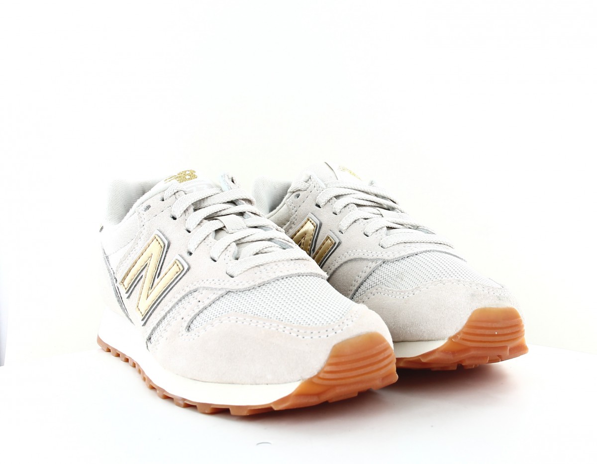 New Balance 373 femme suede beige or