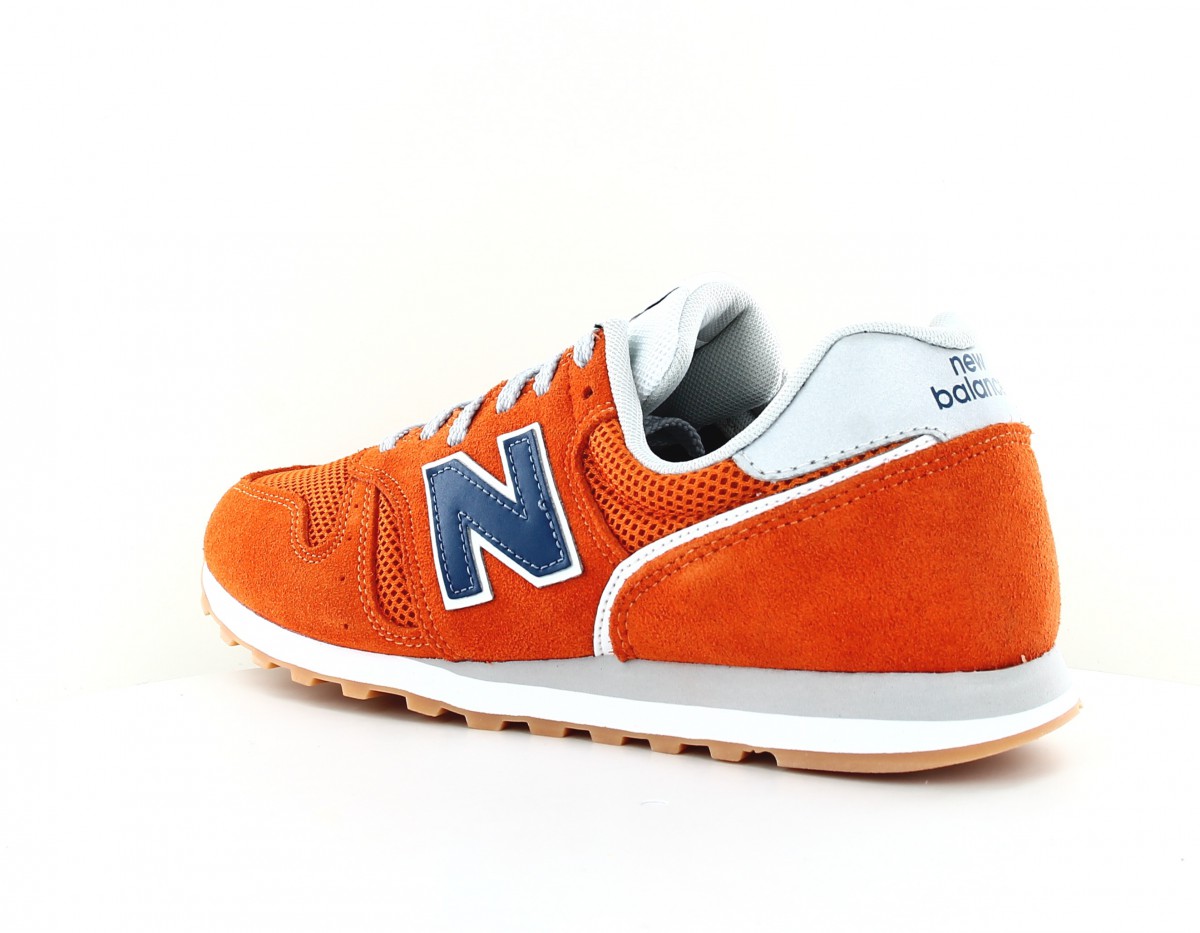 New Balance 373 suede orange bleu